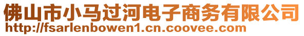 佛山市小馬過河電子商務(wù)有限公司