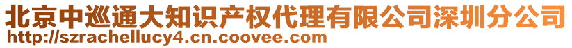 北京中巡通大知識產(chǎn)權(quán)代理有限公司深圳分公司