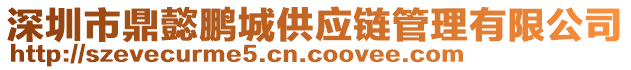 深圳市鼎懿鵬城供應(yīng)鏈管理有限公司