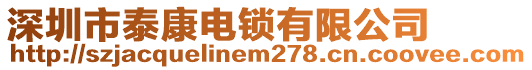 深圳市泰康電鎖有限公司