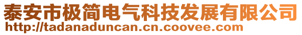 泰安市極簡電氣科技發(fā)展有限公司