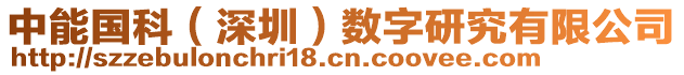 中能國科（深圳）數(shù)字研究有限公司