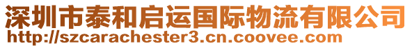 深圳市泰和啟運(yùn)國際物流有限公司