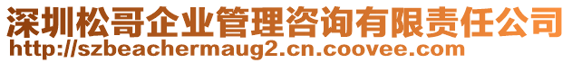 深圳松哥企業(yè)管理咨詢有限責任公司