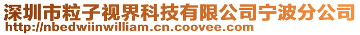 深圳市粒子視界科技有限公司寧波分公司