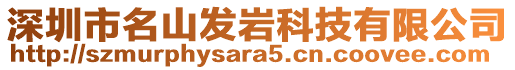 深圳市名山发岩科技有限公司