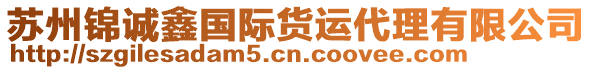 蘇州錦誠鑫國際貨運(yùn)代理有限公司