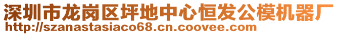 深圳市龍崗區(qū)坪地中心恒發(fā)公模機器廠