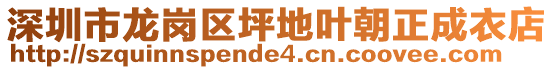 深圳市龍崗區(qū)坪地葉朝正成衣店