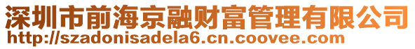 深圳市前海京融財(cái)富管理有限公司