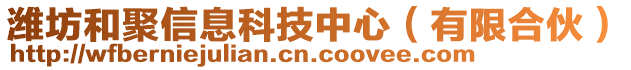 濰坊和聚信息科技中心（有限合伙）