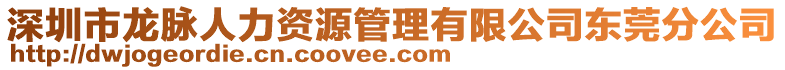 深圳市龍脈人力資源管理有限公司東莞分公司