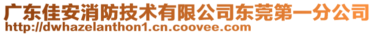 广东佳安消防技术有限公司东莞第一分公司