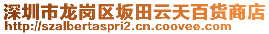 深圳市龍崗區(qū)坂田云天百貨商店