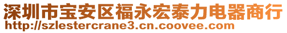 深圳市寶安區(qū)福永宏泰力電器商行