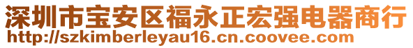 深圳市寶安區(qū)福永正宏強電器商行