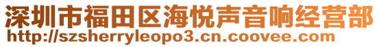 深圳市福田區(qū)海悅聲音響經(jīng)營部