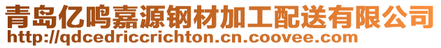 青島億鳴嘉源鋼材加工配送有限公司