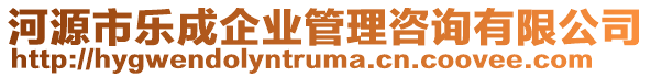 河源市樂(lè)成企業(yè)管理咨詢(xún)有限公司