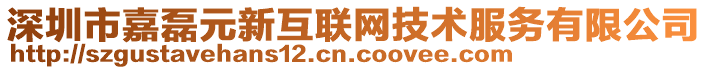 深圳市嘉磊元新互聯(lián)網(wǎng)技術(shù)服務(wù)有限公司