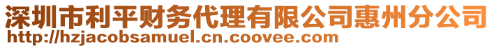 深圳市利平財(cái)務(wù)代理有限公司惠州分公司