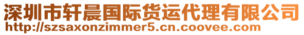 深圳市軒晨國際貨運代理有限公司