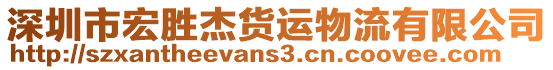 深圳市宏胜杰货运物流有限公司