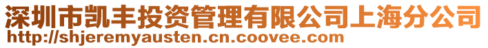 深圳市凱豐投資管理有限公司上海分公司