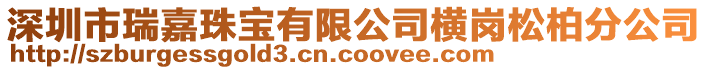 深圳市瑞嘉珠寶有限公司橫崗松柏分公司