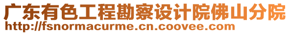 廣東有色工程勘察設(shè)計院佛山分院