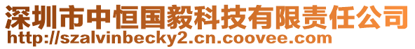 深圳市中恒國毅科技有限責任公司