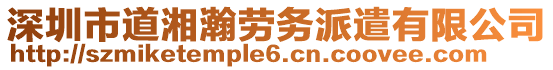 深圳市道湘瀚勞務(wù)派遣有限公司