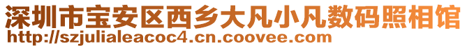 深圳市宝安区西乡大凡小凡数码照相馆