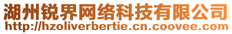 湖州銳界網(wǎng)絡(luò)科技有限公司