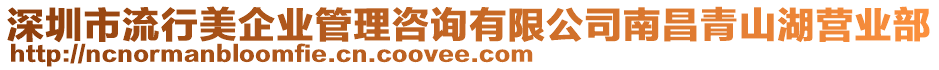 深圳市流行美企業(yè)管理咨詢有限公司南昌青山湖營(yíng)業(yè)部