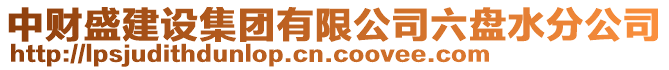 中財(cái)盛建設(shè)集團(tuán)有限公司六盤水分公司