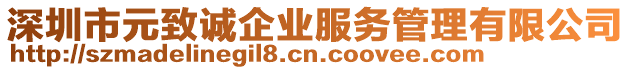 深圳市元致誠企業(yè)服務(wù)管理有限公司