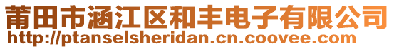 莆田市涵江區(qū)和豐電子有限公司