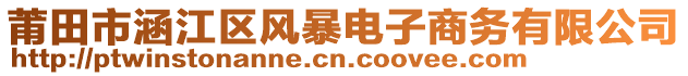 莆田市涵江區(qū)風暴電子商務有限公司