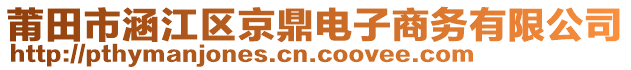 莆田市涵江區(qū)京鼎電子商務(wù)有限公司