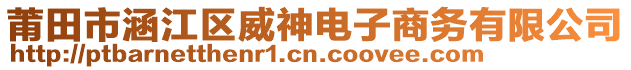 莆田市涵江區(qū)威神電子商務(wù)有限公司