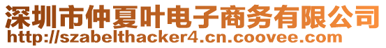 深圳市仲夏葉電子商務有限公司