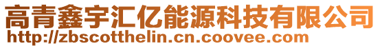 高青鑫宇匯億能源科技有限公司