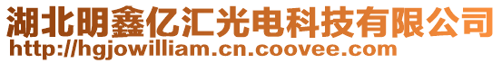 湖北明鑫億匯光電科技有限公司