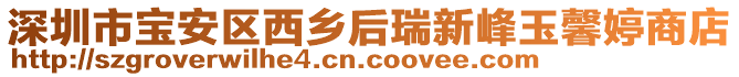 深圳市寶安區(qū)西鄉(xiāng)后瑞新峰玉馨婷商店