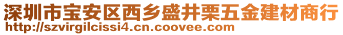 深圳市寶安區(qū)西鄉(xiāng)盛井栗五金建材商行