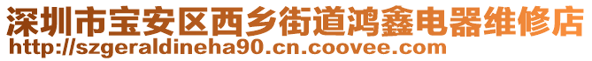 深圳市寶安區(qū)西鄉(xiāng)街道鴻鑫電器維修店