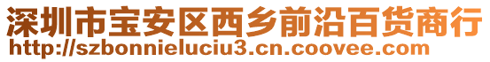 深圳市寶安區(qū)西鄉(xiāng)前沿百貨商行