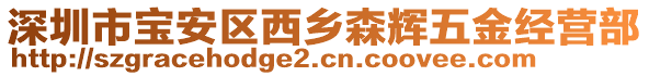 深圳市寶安區(qū)西鄉(xiāng)森輝五金經營部