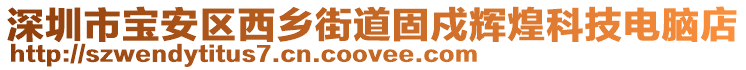 深圳市寶安區(qū)西鄉(xiāng)街道固戍輝煌科技電腦店